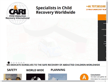 Tablet Screenshot of childabductionrecovery.com